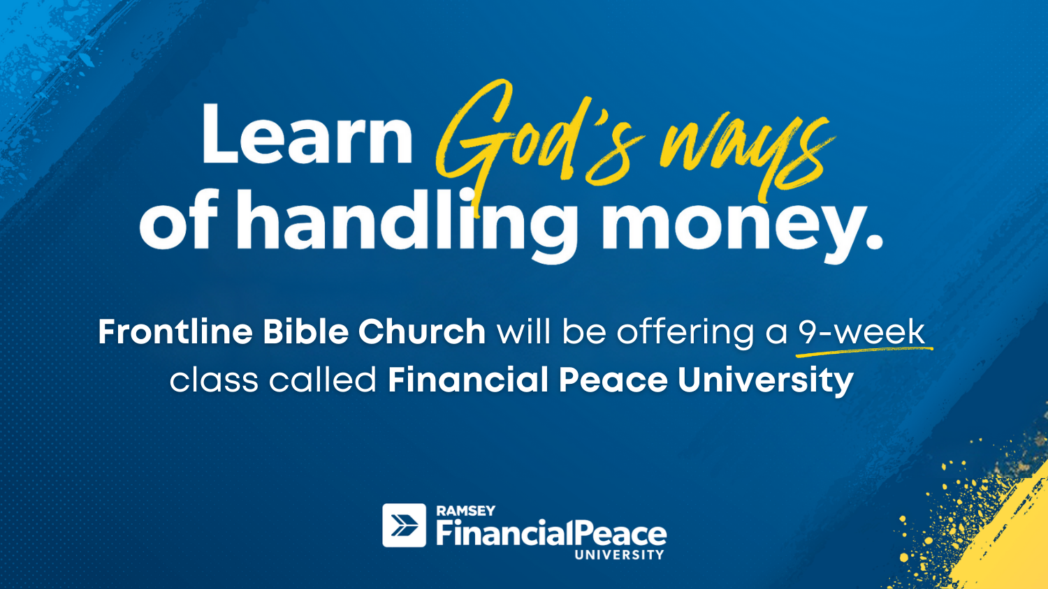 Financial Peace University – Frontline Bible Church